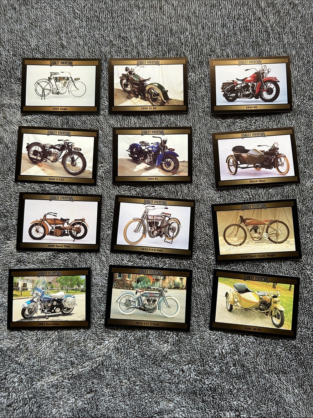 Harley-Davidson Motorcycle vintage Cards